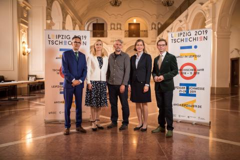 v.l.n.r.: Oliver Zille, Markéta Meissnerová, Petr Borkovec, Dr. Skadi Jennicke und Martin Krafl